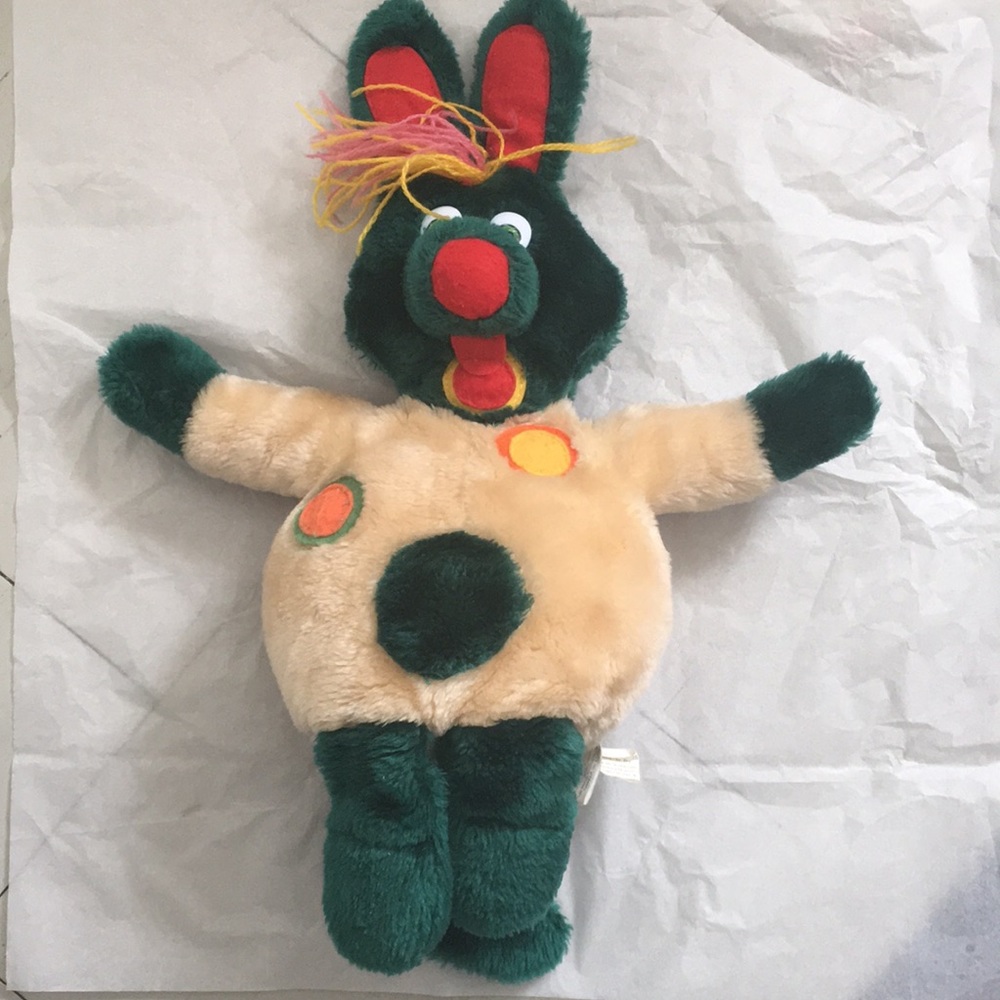 1990 Polka Dot Door Pokaroo Plush Puppet